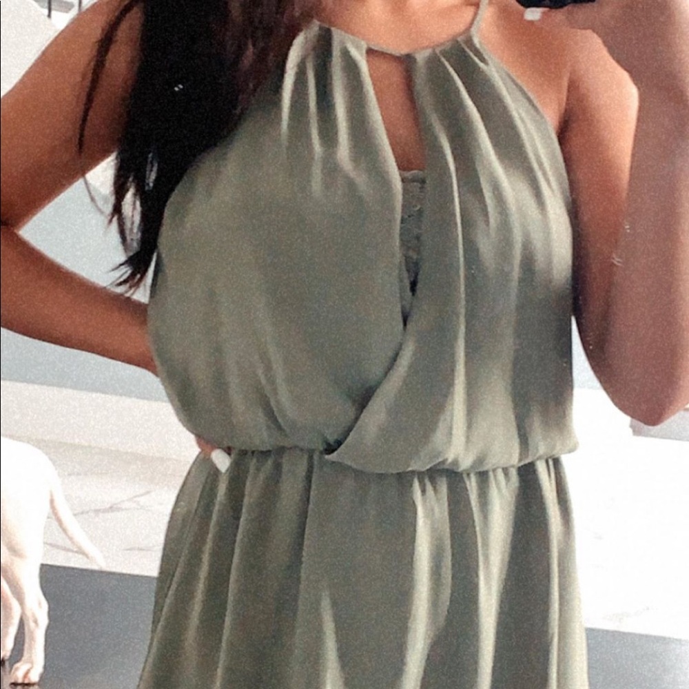 LUSH olive green romper for SALE